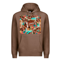 Chestnut football leopard cowhide Premium Hoodie - JahusDesignShop