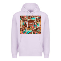 Lilac football leopard cowhide Premium Hoodie - JahusDesignShop