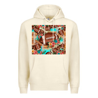 Sandshell football leopard cowhide Premium Hoodie - JahusDesignShop
