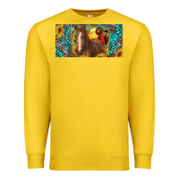 Lemon horse and desert with sunflowers gemstone Premium Sweatshirt - RanaPortraitStore