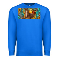 True Royal horse and desert with sunflowers gemstone Premium Sweatshirt - RanaPortraitStore