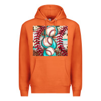 Carrot baseball leopard cowhide turquoise Premium Hoodie - JahusDesignShop
