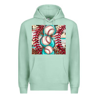 Seafoam baseball leopard cowhide turquoise Premium Hoodie - JahusDesignShop