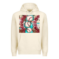 Tofu baseball leopard cowhide turquoise Premium Hoodie - JahusDesignShop
