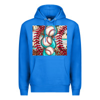 True Royal baseball leopard cowhide turquoise Premium Hoodie - JahusDesignShop