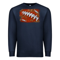 Navy American football background Premium Sweatshirt - texasbilliewilder