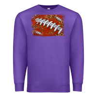 Purple American football background Premium Sweatshirt - texasbilliewilder