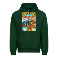 Forest Green fall farm tractor air freshener Urban Hoodie - Artiststas