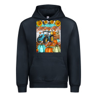 Navy fall farm tractor air freshener Urban Hoodie - Artiststas