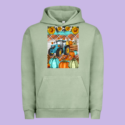 Fall Farm Tractor Air Freshener Urban Hoodie Designed By Artiststas