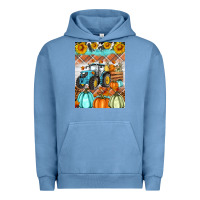 Pigment Pebble Blue fall farm tractor air freshener Urban Hoodie - Artiststas