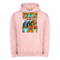 Pigment Salmon fall farm tractor air freshener Urban Hoodie - Artiststas