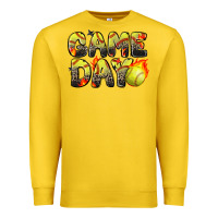 Lemon game day softball leopard Premium Sweatshirt - Zillion Design Studio
