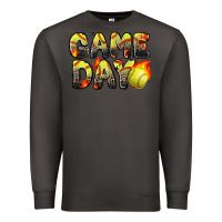 Smoke game day softball leopard Premium Sweatshirt - Zillion Design Studio