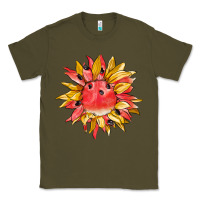 Army Green watermelon sunflower Classic Tee - BarkalooDesign