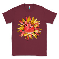 Burgundy watermelon sunflower Classic Tee - BarkalooDesign
