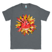 Charcoal Heather watermelon sunflower Classic Tee - BarkalooDesign