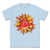 Dusty Blue watermelon sunflower Classic Tee - BarkalooDesign