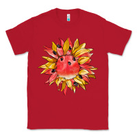 Red watermelon sunflower Classic Tee - BarkalooDesign