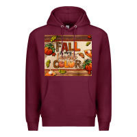 Burgundy fall is my favorite color Premium Hoodie - AdoDesignShop