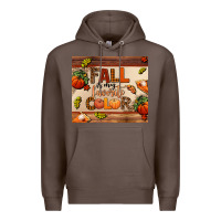 Coffee fall is my favorite color Premium Hoodie - AdoDesignShop