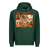Sports Green fall is my favorite color Premium Hoodie - AdoDesignShop