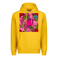 Lemon valentines day flower heart with leopard seamless pattern Premium Hoodie - BundleAndBundleShop
