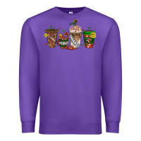 Purple american football coffee cups Premium Sweatshirt - texasbilliewilder