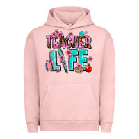 Pigment Salmon teacher life Urban Hoodie - AdoDesignShop