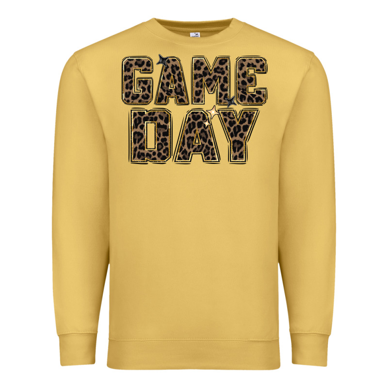 Game Day Leopard Premium Sweatshirt by Zillion Design Studio | Teevron
