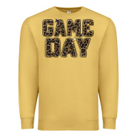 Antique Gold game day leopard Premium Sweatshirt - Zillion Design Studio