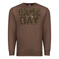 Chestnut game day leopard Premium Sweatshirt - Zillion Design Studio