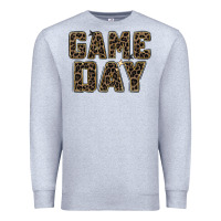 Heather Grey game day leopard Premium Sweatshirt - Zillion Design Studio