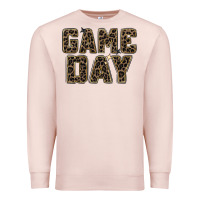 Pale Pink game day leopard Premium Sweatshirt - Zillion Design Studio