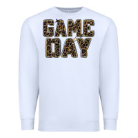 White game day leopard Premium Sweatshirt - Zillion Design Studio