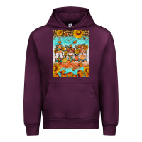 Mauve Wine Fall gnomes Urban Hoodie - Artiststas