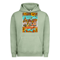 Pigment Oil Green Fall gnomes Urban Hoodie - Artiststas
