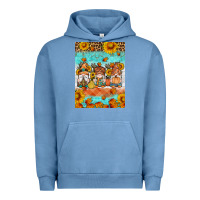 Pigment Pebble Blue Fall gnomes Urban Hoodie - Artiststas