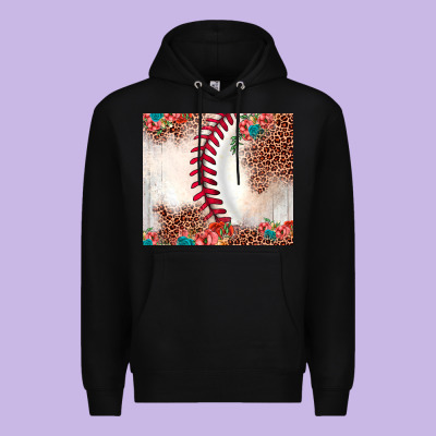 Baseball Leopard Premium Hoodie Designed By Jahusdesignshop