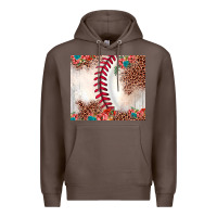 Coffee baseball leopard Premium Hoodie - JahusDesignShop