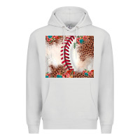 Dove Grey baseball leopard Premium Hoodie - JahusDesignShop