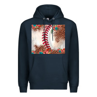 Navy baseball leopard Premium Hoodie - JahusDesignShop