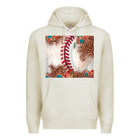 Oatmeal Heather baseball leopard Premium Hoodie - JahusDesignShop