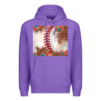 Purple baseball leopard Premium Hoodie - JahusDesignShop