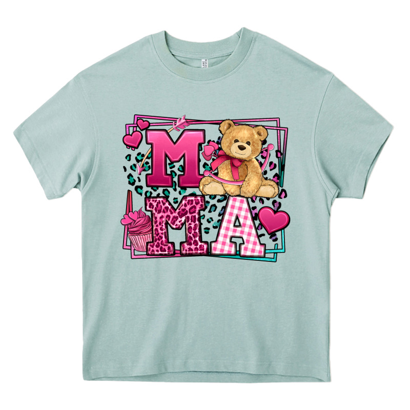 Western Valentines Day Mama Mother's Day Heavy Core Tee by LillyAllenDesigns | Teevron