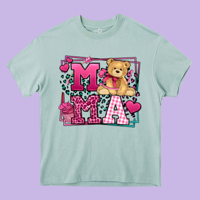 Western Valentines Day Mama Mother's Day Heavy Core Tee Designed By Lillyallendesigns