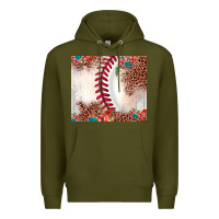 Army Green baseball leopard Premium Hoodie - JahusDesignShop