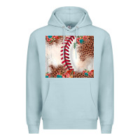 Blue Mist baseball leopard Premium Hoodie - JahusDesignShop