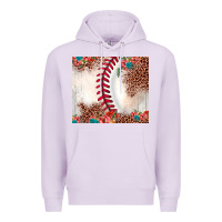 Lilac baseball leopard Premium Hoodie - JahusDesignShop