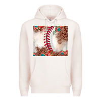 Pale Pink baseball leopard Premium Hoodie - JahusDesignShop